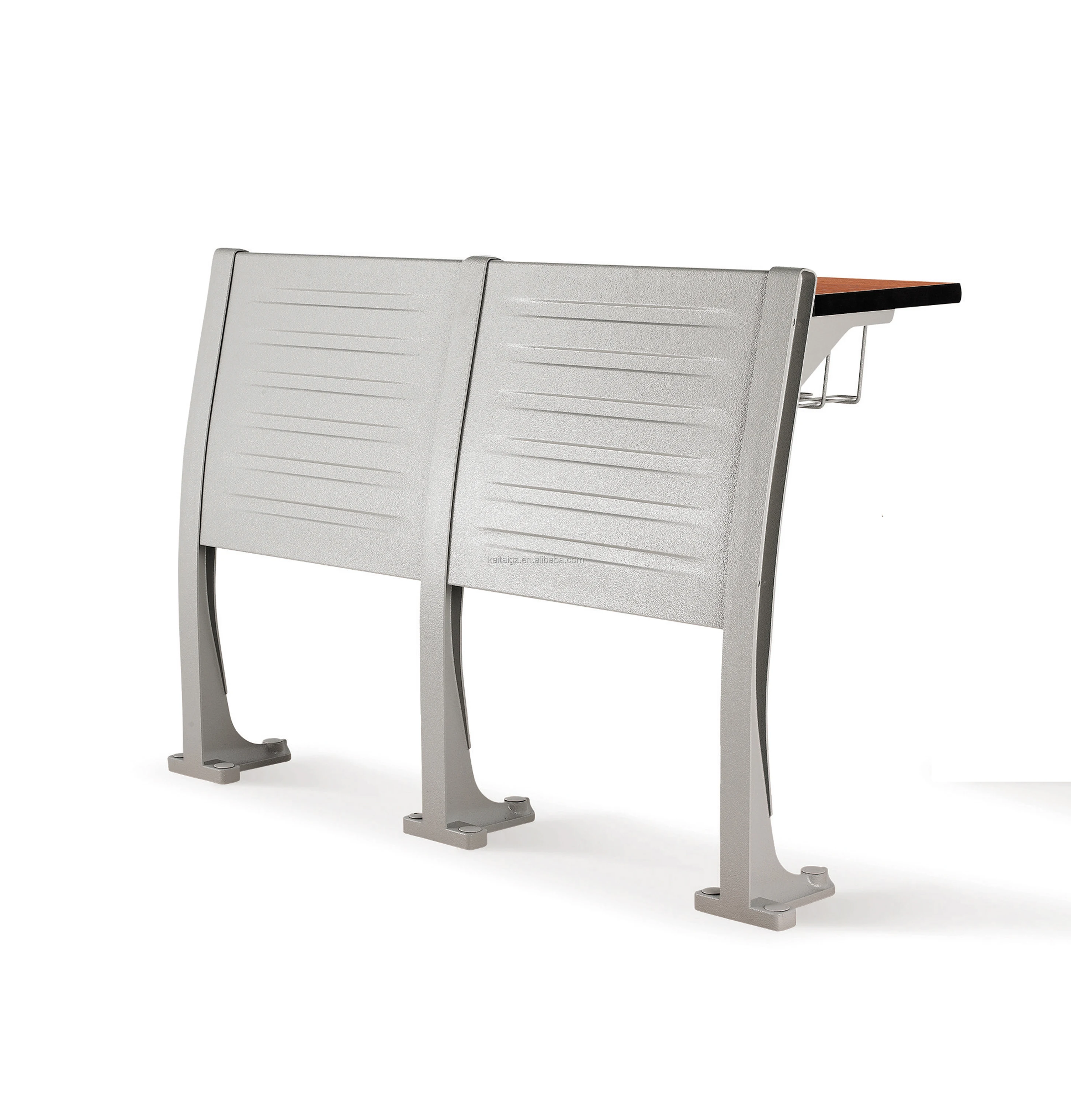 
KT-302F Folding school furniture study chair with writing pad 