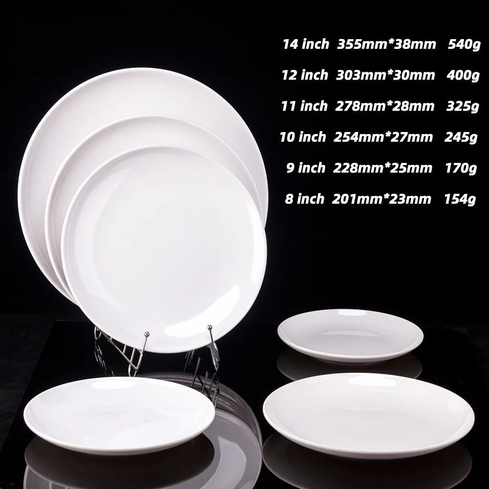 Wholesale Cheap White Dinnerware Plate Melamine Plates for Restaurant