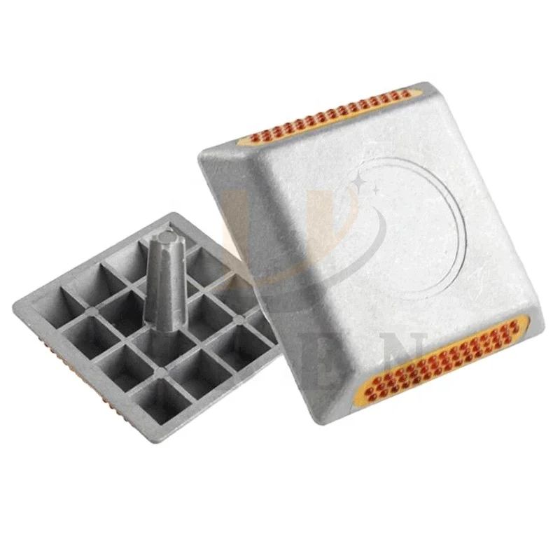 Ojos De Gato Hip Street Reflector Traffic Sign Cat Eyes Sand Filling Glass Bead Aluminum Road Stud