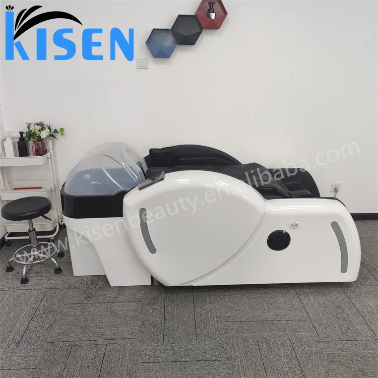Kisen Japanese Head Therapy 3D Luxury Electric 4D zero gravity Full Body Shiatsu Recliner Shampoo Massage Full Body Chair Table