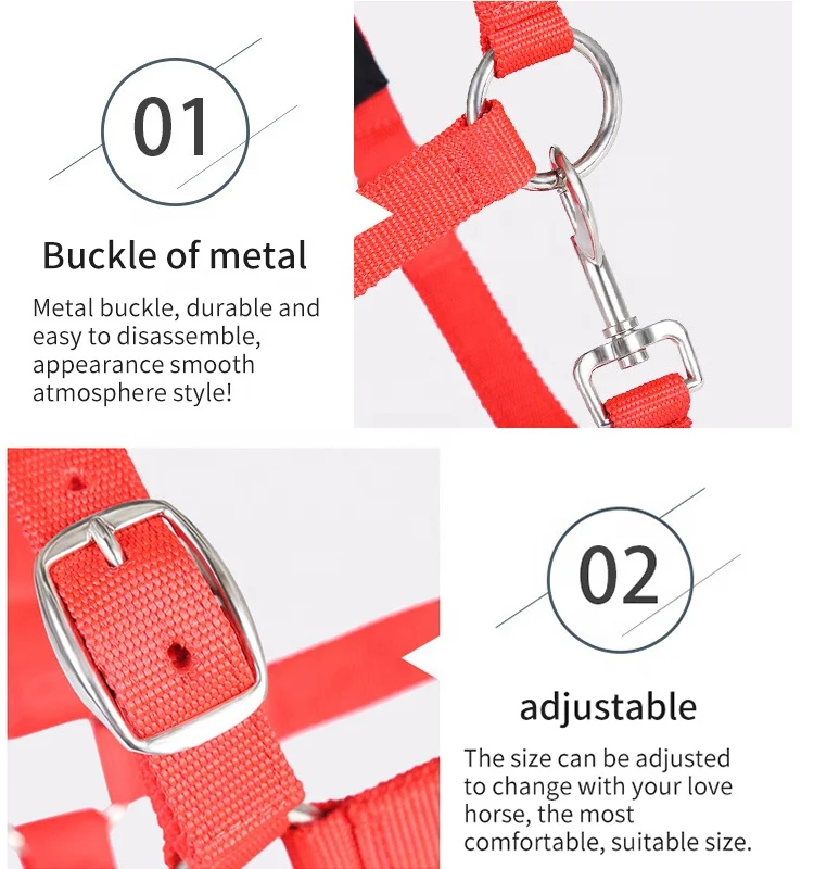 Custom Goat Rope Cattle Halters Breakaway Calf Horsemanship Nylon Horse Halters