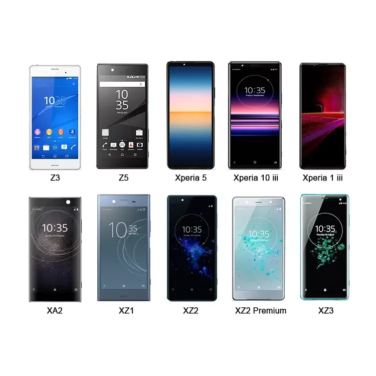 LCDs for Sony Xperia 1 5 10 II III IV X XA Dual XA2 Plus XZ XZ2 Premium XZ3 Z Z2 Z3 Z5 Display LCD Touch Screen Replacement
