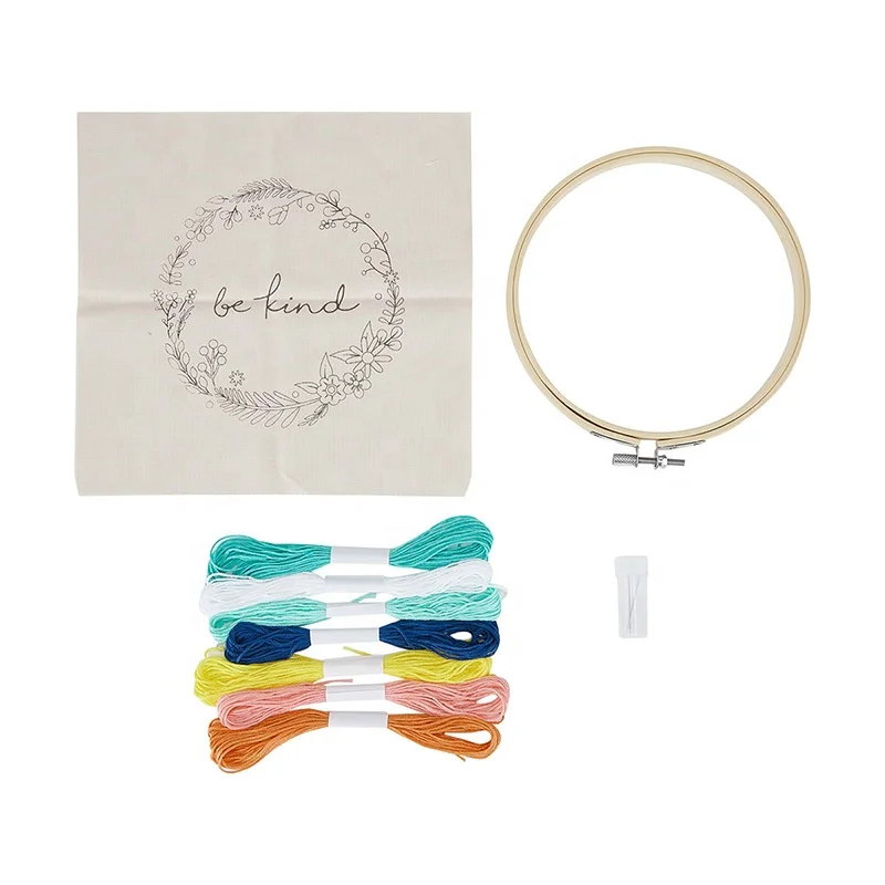 Наборы для вышивки с цветочным рисунком взрослых Набор венком штампованные художественные изделия «сделай сам» швейные различные наборы