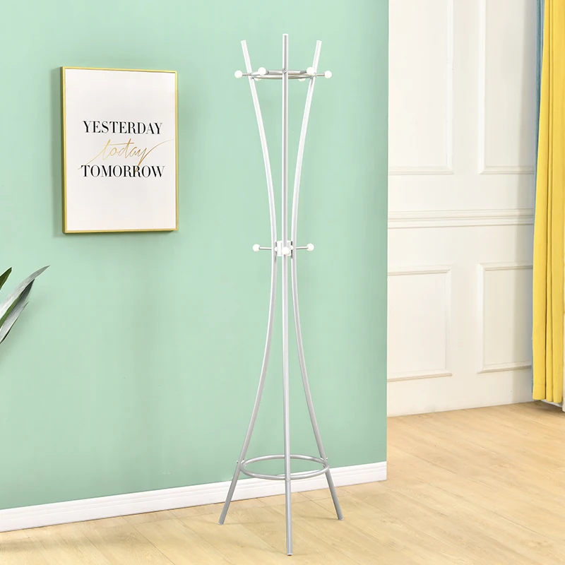 Cheap Home Vintage Antique Rustic Design Metal Standing Pipe Coat Rack