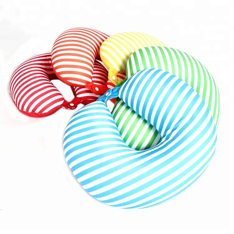 Fully Adjustable Neck Support Design Inflatable Travel Pillow for Camping