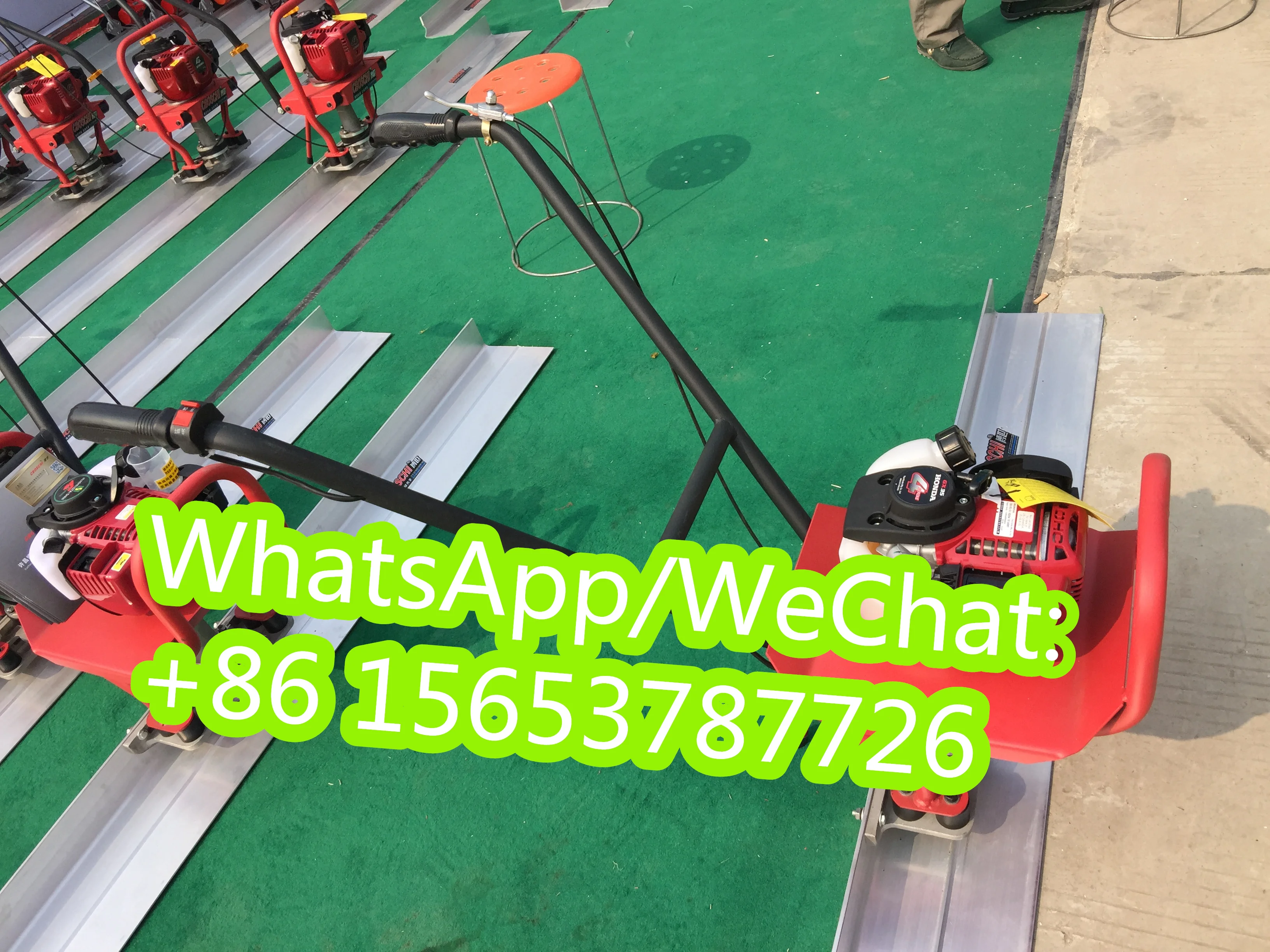 Portable Hand Push Vibration Ruler Feet Leveling Concrete Pavement Construction Intelligent Flattening