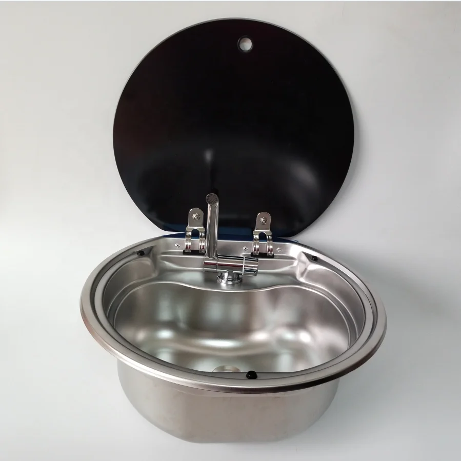 Rv Parts Round Sink Stainless Steel Modern Hand Made Kitchen Sink Aero Brand Commercial Kitchen Stainless Sinks