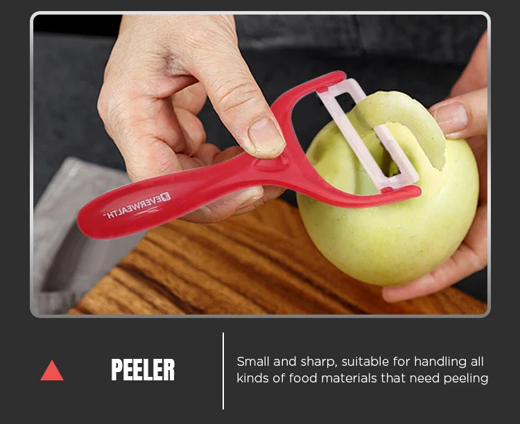 Topest Attractive Hot Selling 8 Pcs Kitchen Knife Set Red Color With Gift Box