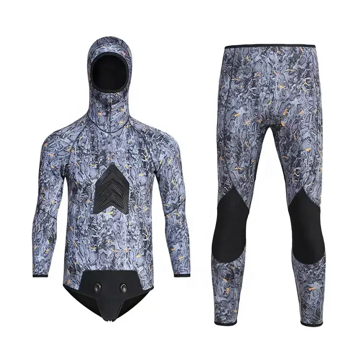 Winter Thermal Camo Diving Scuba Wetsuit spearfishing suit