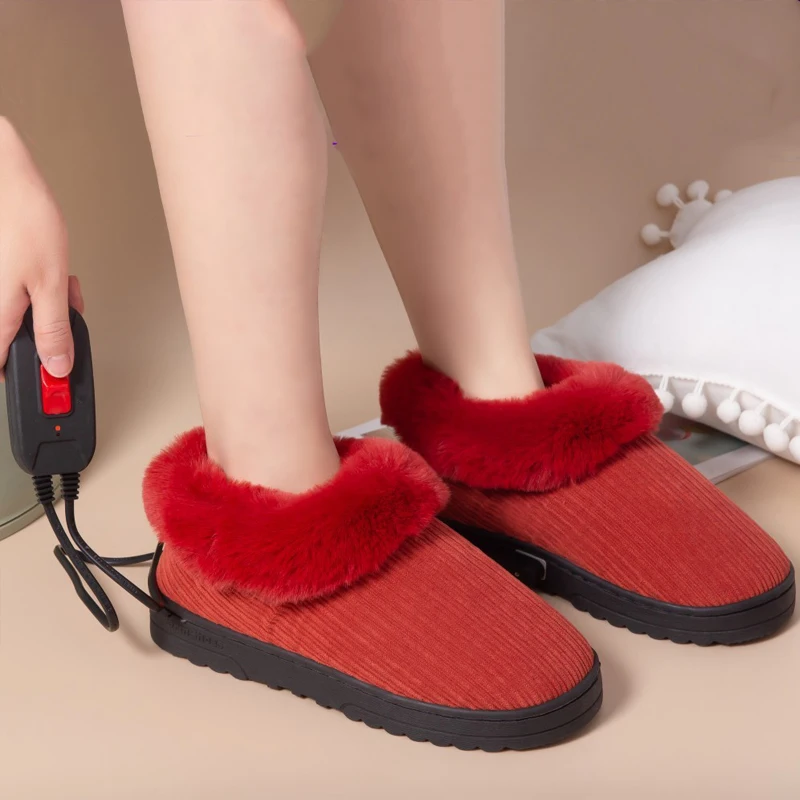 Мужские зимние ботинки с подогревом без аккумулятора, с зарядкой от USB