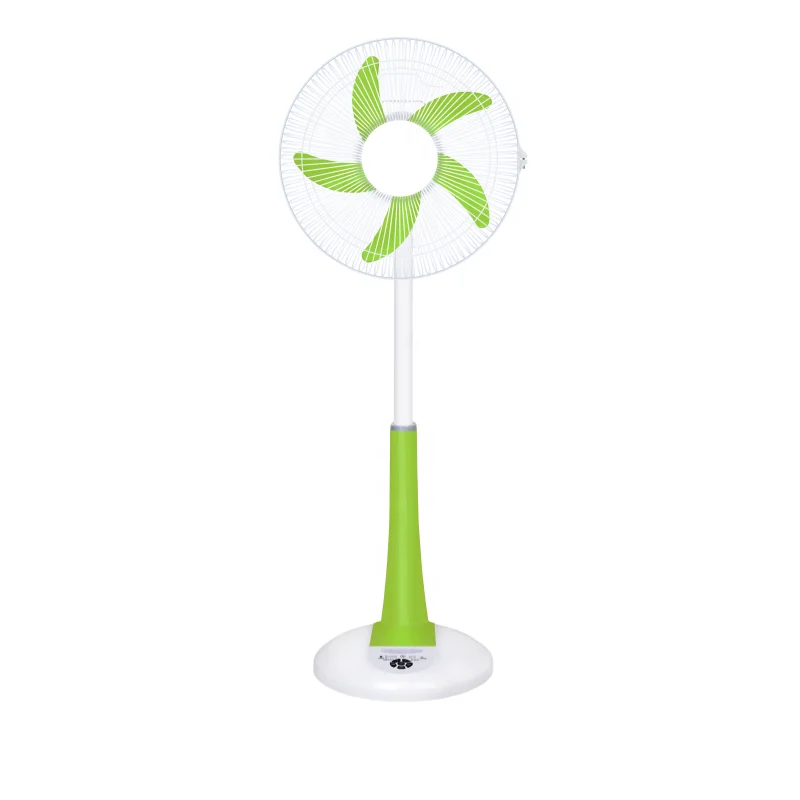 Best Selling 16Inch LED Light Solar Fan AC DC Home Floor Stand Fan 12V All Copper Motor