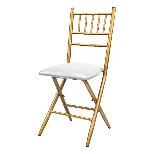Фабрика Lorero, Свадебное торжество, вечеринка, Золотой металлический складной стул Тиффани chiavari