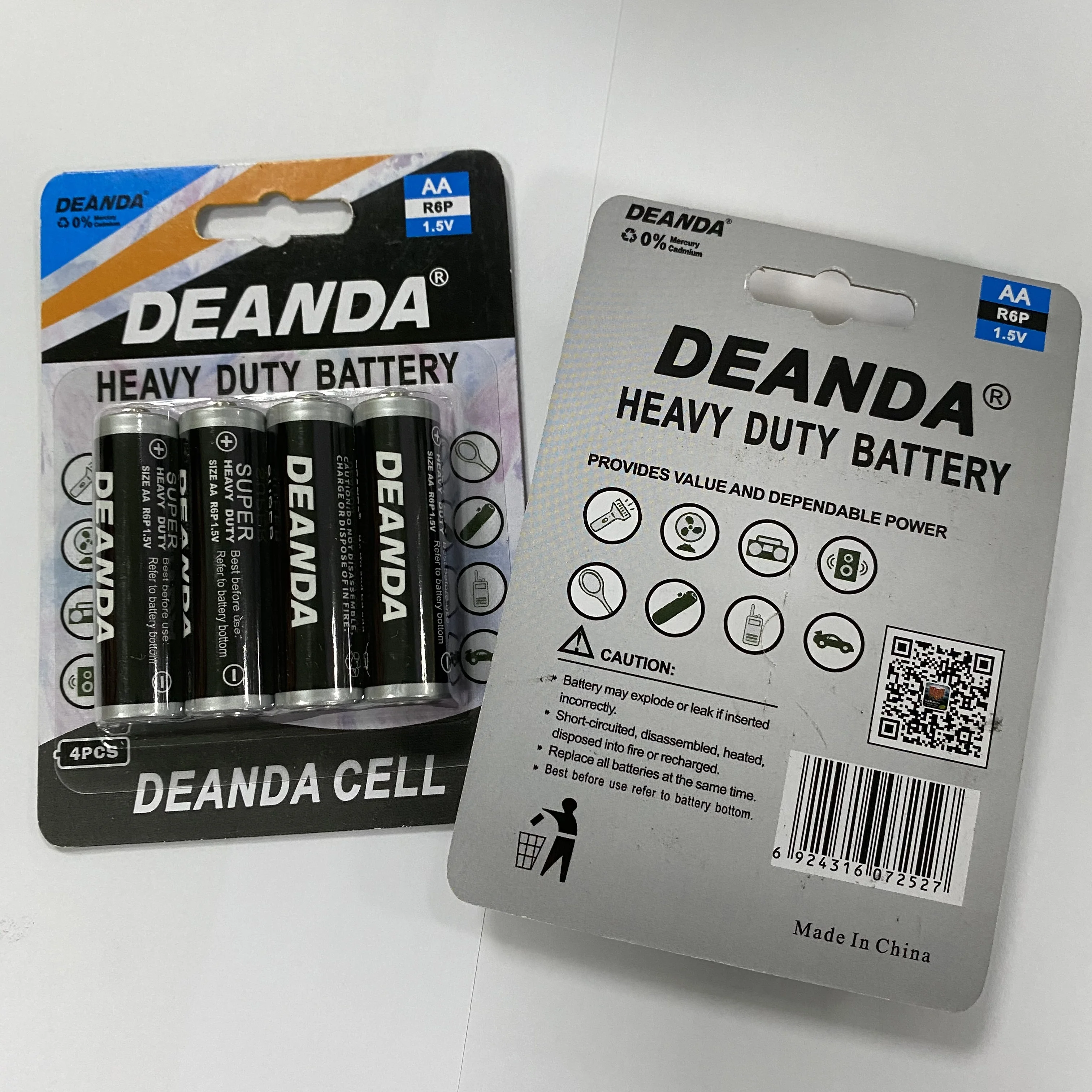  Сухая батарея большой мощности 260mAh 1 5 V R03 углеродная