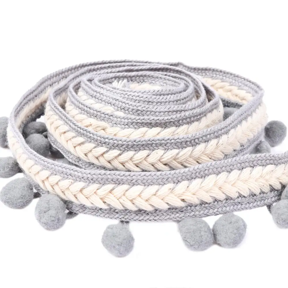 
Handmade Sewing Pompom Trim Fringe Pom Pom Ribbon 
