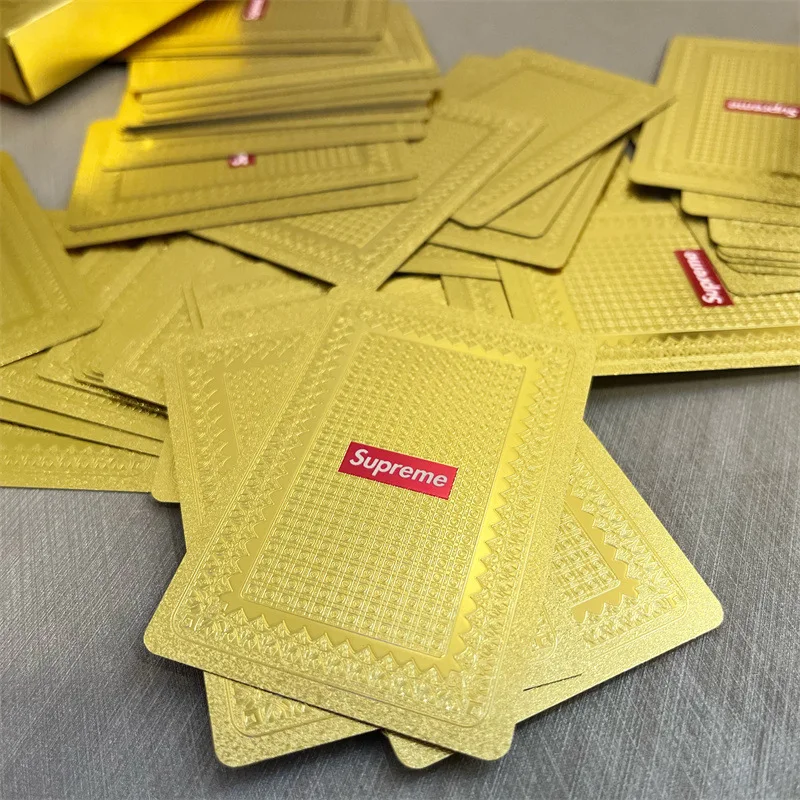 Wholesale Trendy Alphabet Waterproof Poker Cards Thickened Reusable & Washable Plastic Printed with Custom Logo Party Landlord