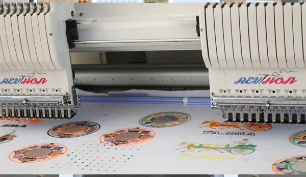 High Speed Maquina de Bordar Computerized 2 Heads T-shirt Embroidery Machine China