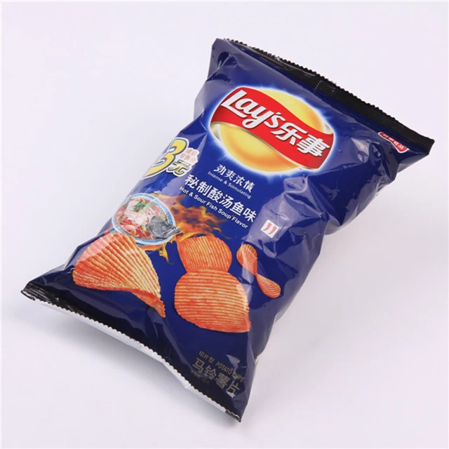 custom printed potato chip bags plastic bags heat seal