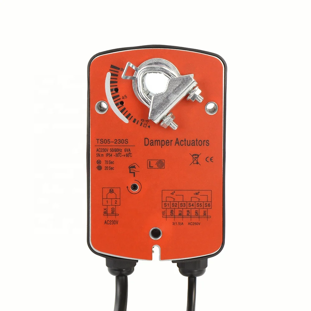 SW0002 5NM Spring Return HVAC Damper Actuators 120V