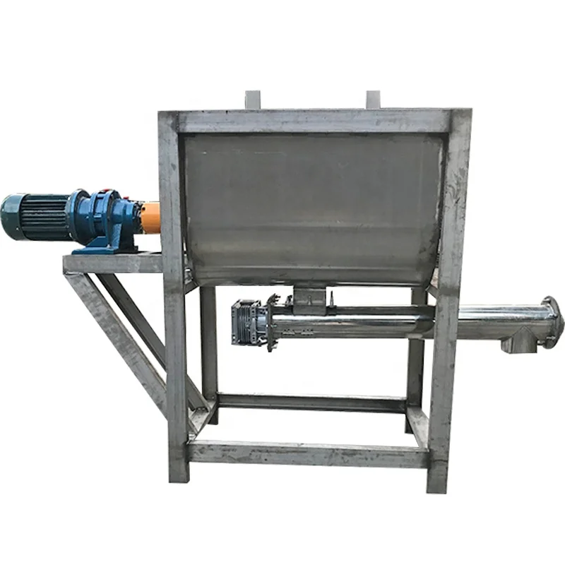 Industrial powder mixer machine dry powder ribbon mixer horizontal made in China