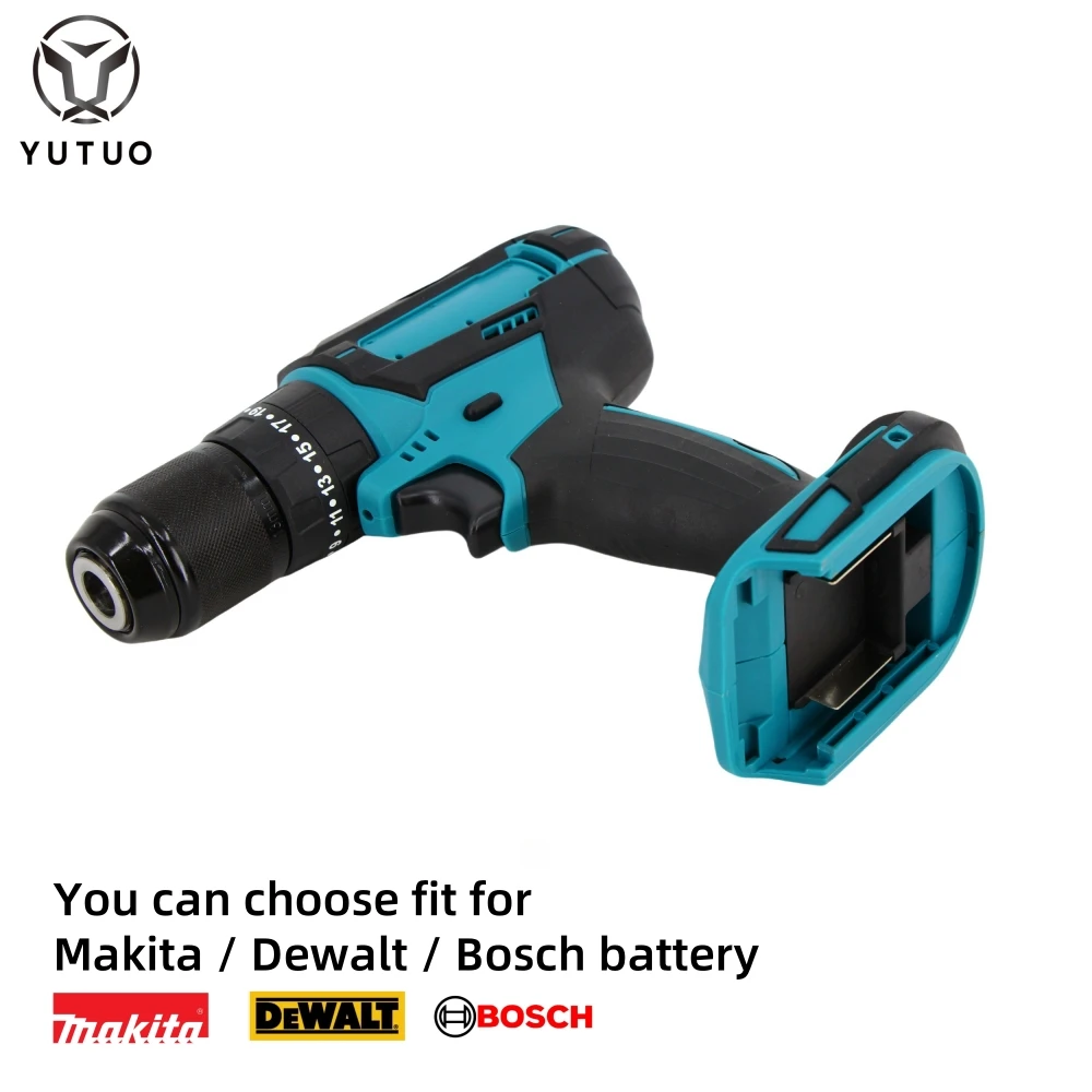 YUTUO profession 2.0 ah 4.0 ah 21v 36v 48v lithium battery cordless torque brushless electric power impact drill