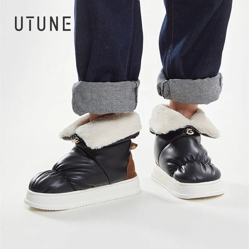 UTUNE Men Boots Factory Design Soft Non-slip Slippers for Women Indoor Outdoor House 2022 New Style Shoes