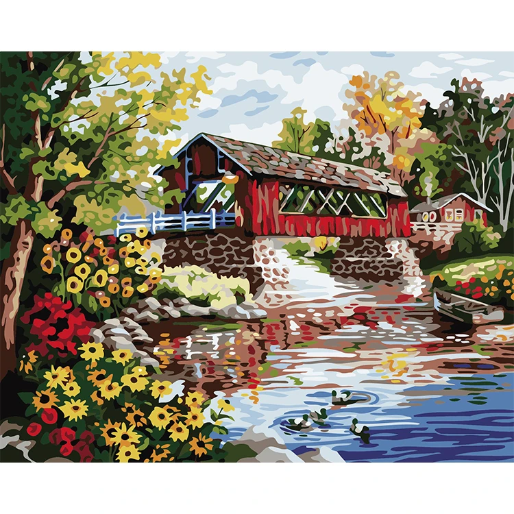  paint by numbers diy oil paint art boat easy paint by numbers for adults