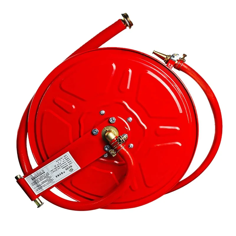 Катушка пожарного шланга и система разбрызгивания пожарной воды