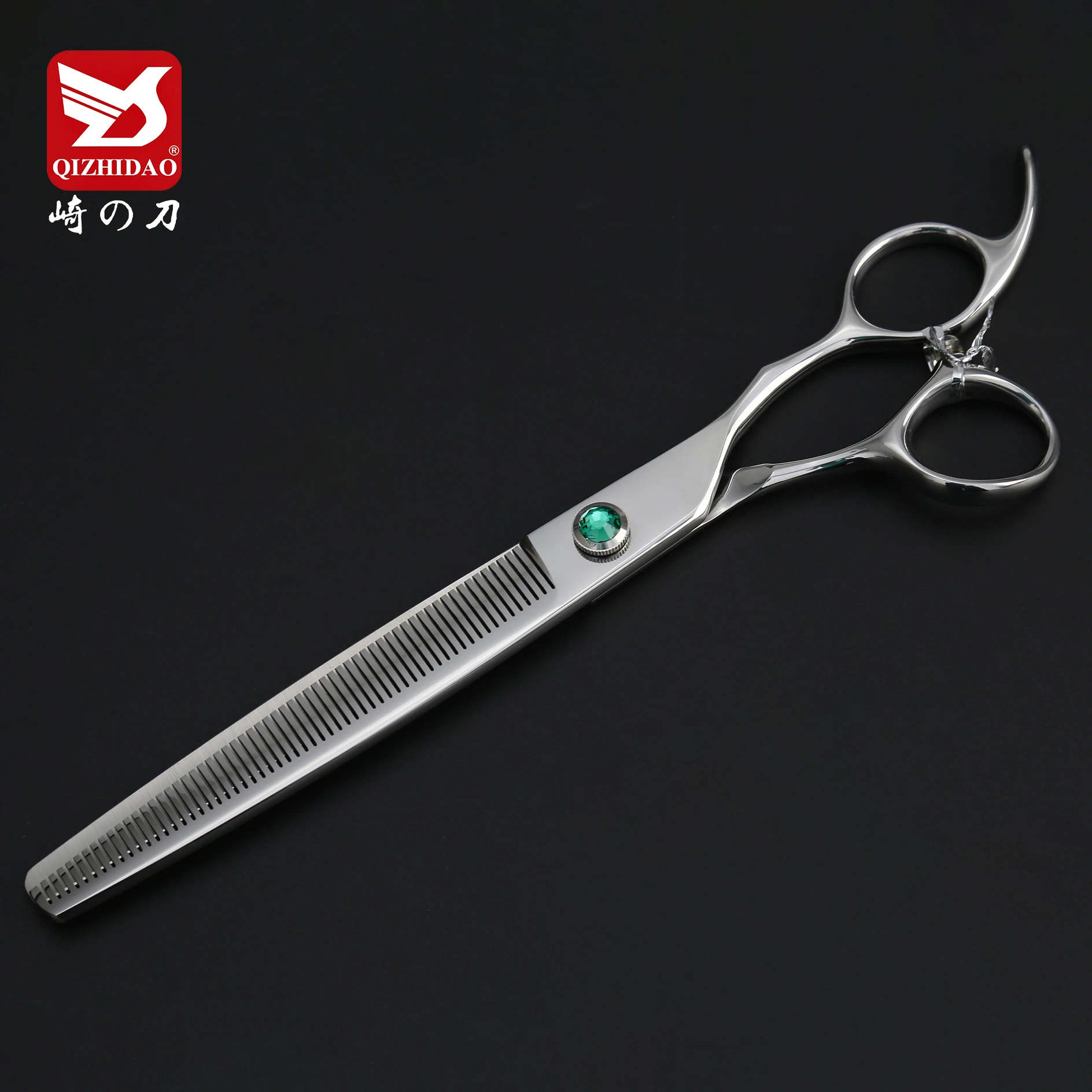 8inch Pet Grooming Scissors Set of 4 Curved Thinning Chunker Cutting Professional Dog Grooming Scissors Set