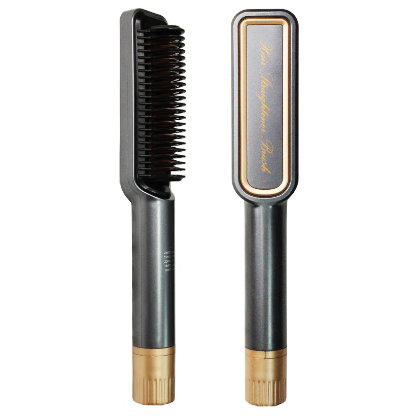 Private Brand Curl hot air Brush 2-in-1 Hair Dryer Brush Styler Hair Straightener Brush Straight Hair Comb Iron