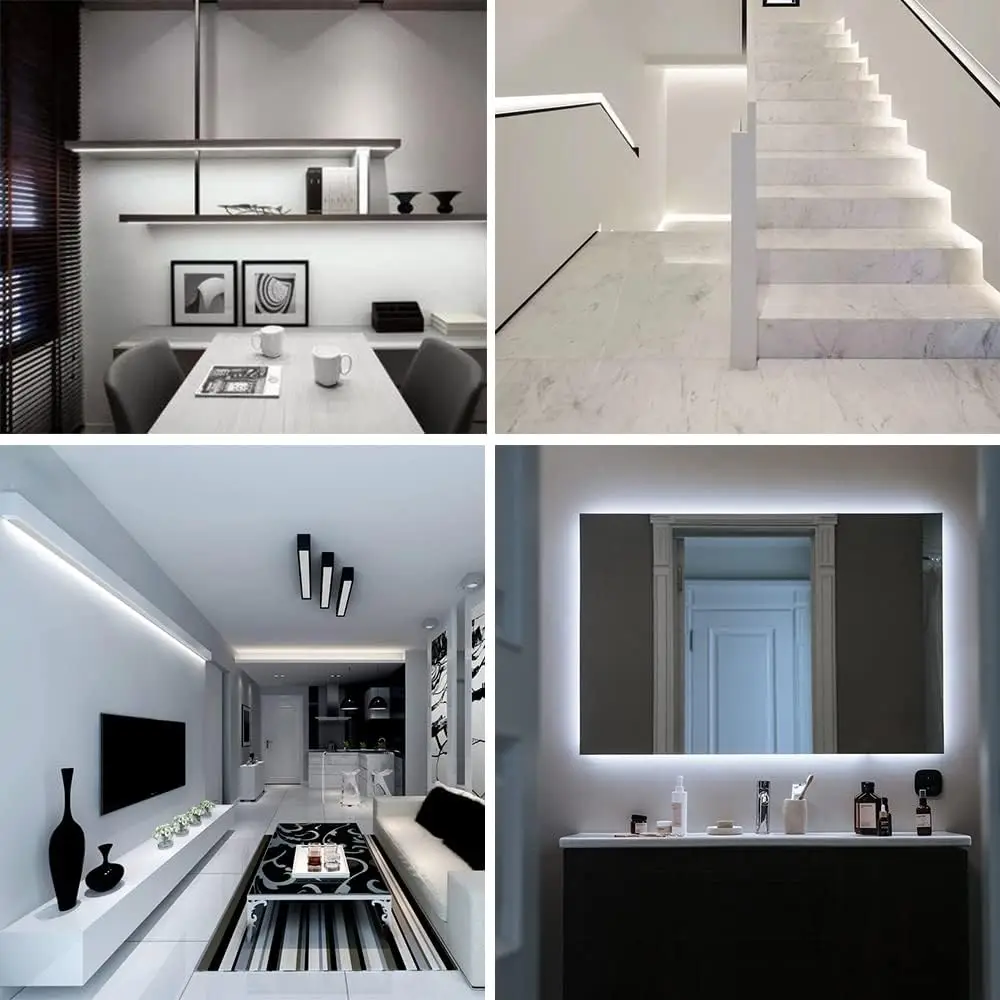 Высокое качество 5 В 12 24 220 2800 К-6500 К Rgbic Rgb Rgbw Cob светодиодные полосы 3 мм 8 10