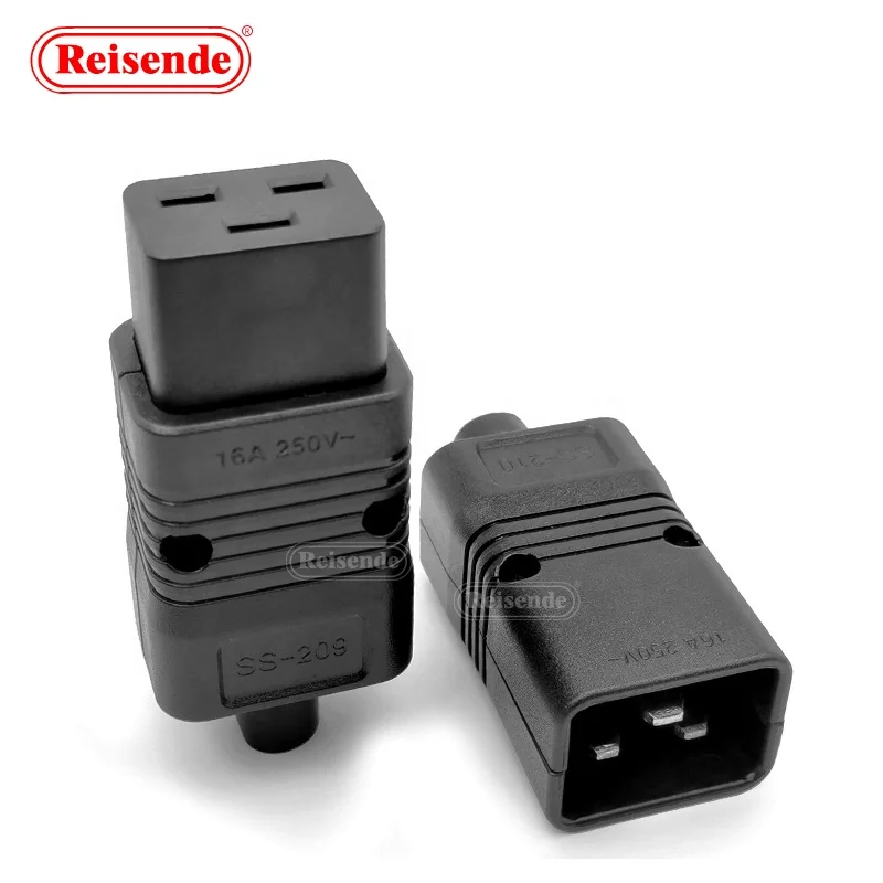 IEC320 C19 power plug PDU UPS Extension server 16A Male to Female Power Adapter connector Rated