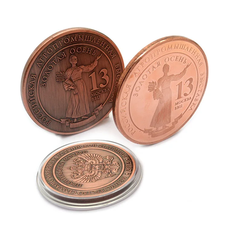 Wholesale Factory Custom 2D 3D Logo Metal Coin In Euro Fantasy Coins Single Custom Coins