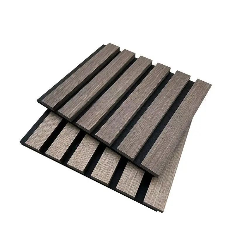 ECOUPP Best Price Acoustic Panels Wall Soundproofing Slat Wooden Fiber Waterproof MDF and Foam Material for Indoor Decoration
