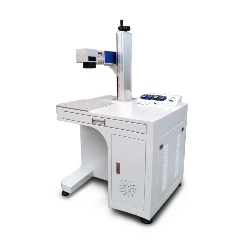 VOIERN Factory supply20W 30W 50W Raycus fiber laser marking machine for metal stainless aluminium