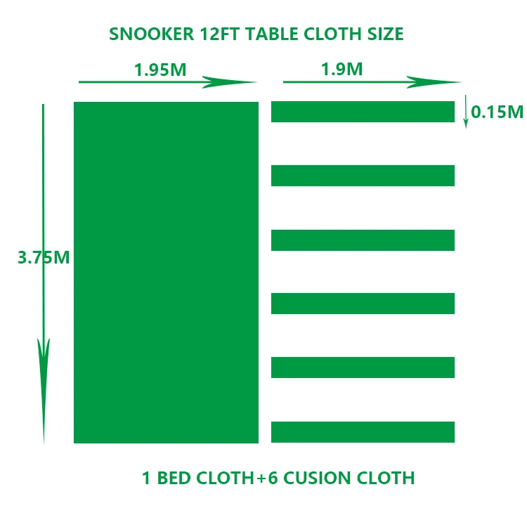 Tournament Liberwin 900 chaobao woolen napped cloth for 12FT snooker table with bed and cushion