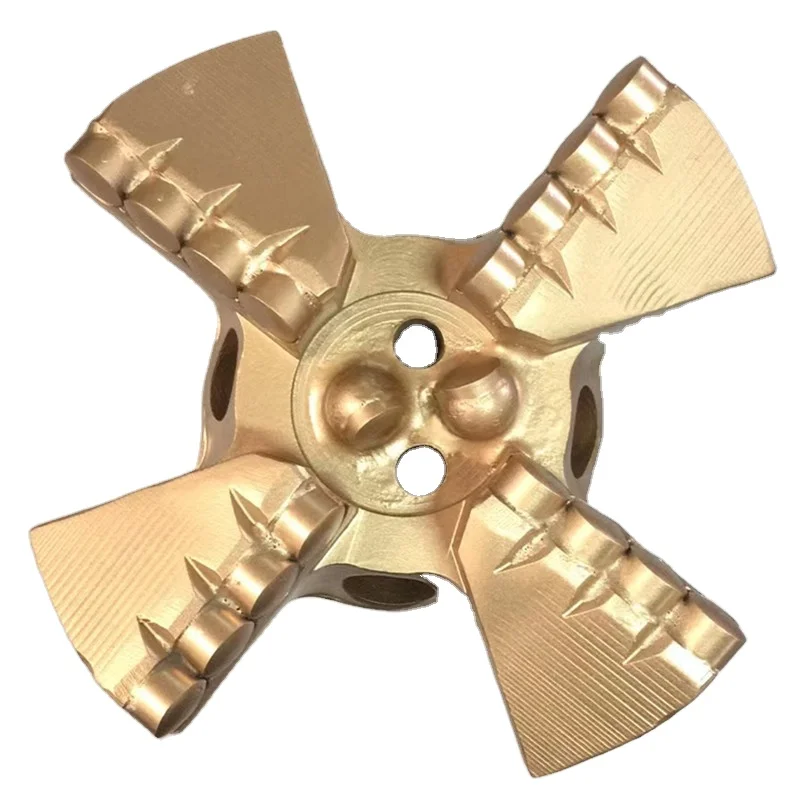 PDC 4 wings drill bit 153mm with API Reg 2 3/8 IF PIN thread for drilling in hard rock