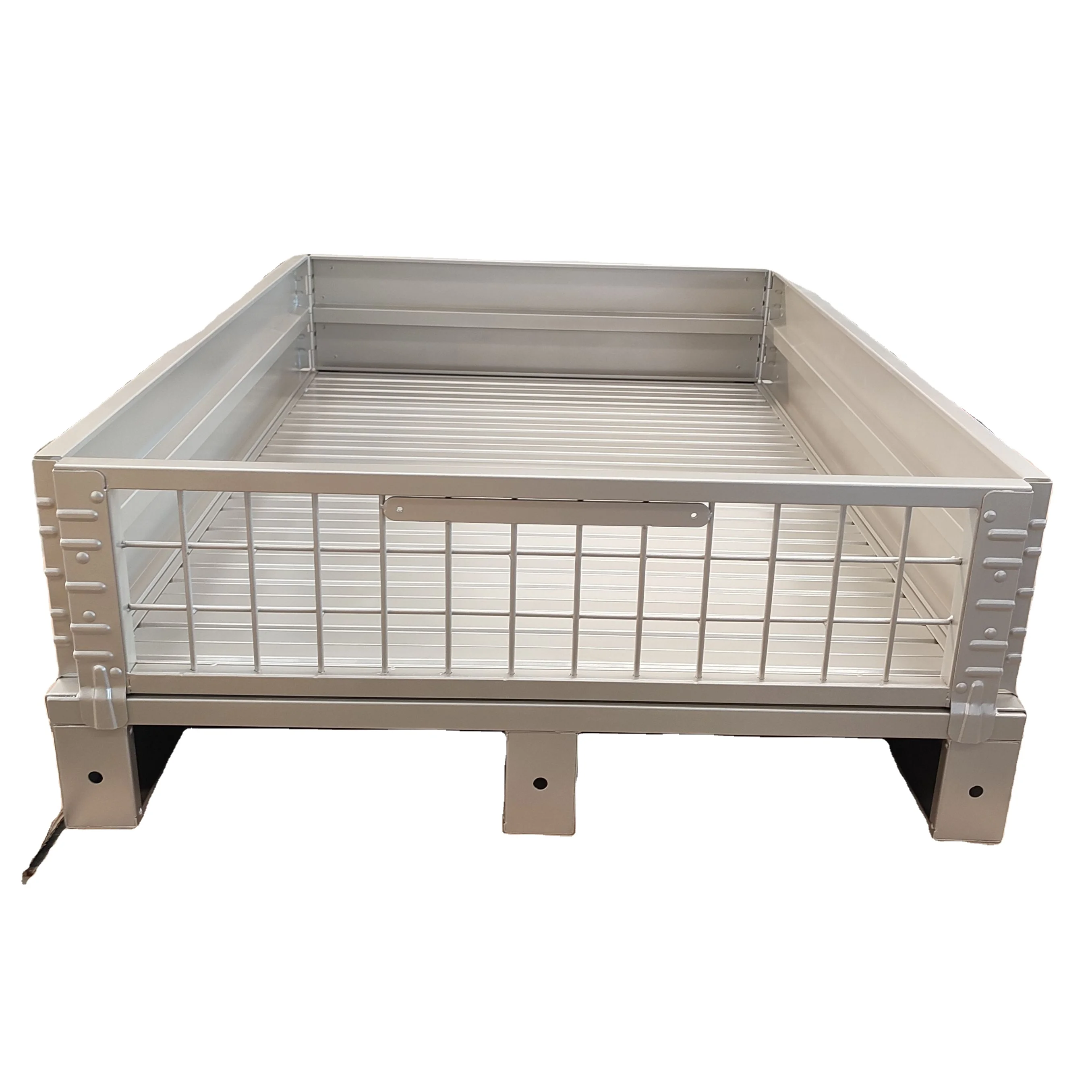 warehouse steel pallet for store goods 1.2m steel reinforced racking heavy duty  custom steel pallet