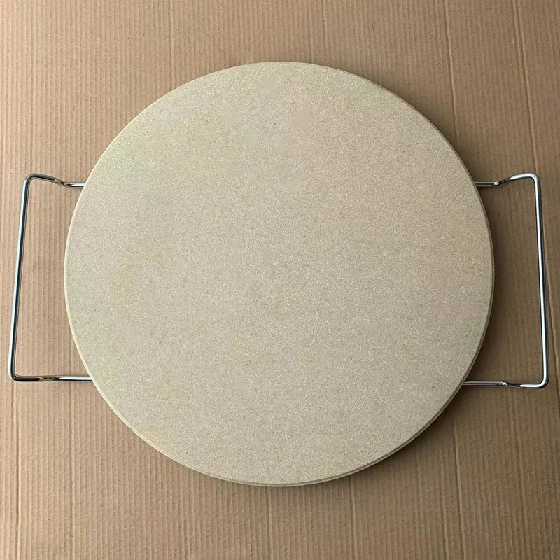 340mm Cordierite  perforated baking pizza stone for BBQ