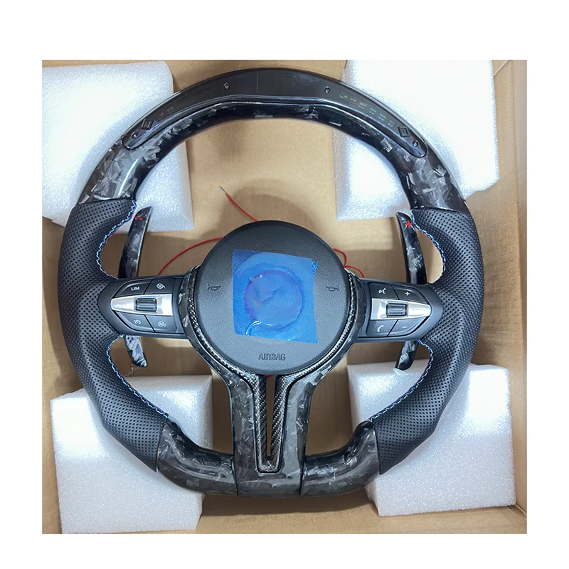 Изготовленный на заказ кованый углеродный руль для M2 M3 M4 M5 F10 F20 F22 F30 F32 F36 F40 F90 bmw