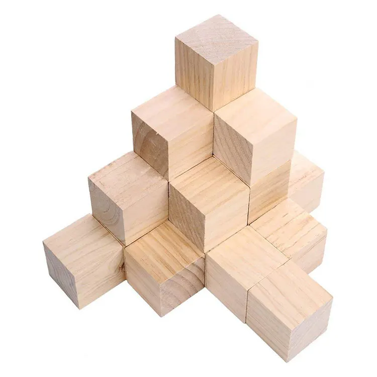 unfinished wooden educational block toys wood building blocks custom