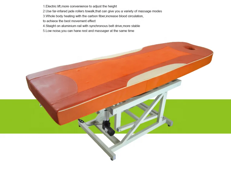 Facial beauty jade massage bed whole body jade roller massage