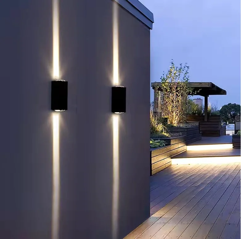 wall light for Spotlight Outdoor Waterproof Courtyard Double headed LED Wall Wash Lamp One Beam of Light Exterior  Wall Lamp