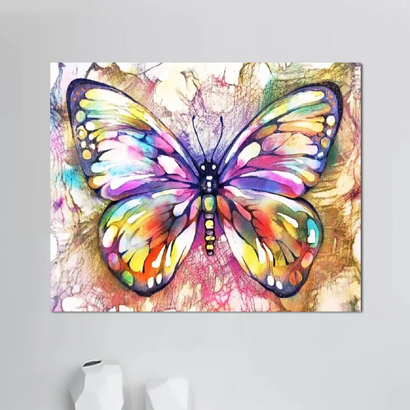 Modern Abstract Decorative High Quality Butterfly  Digital Oil Abstract Painting