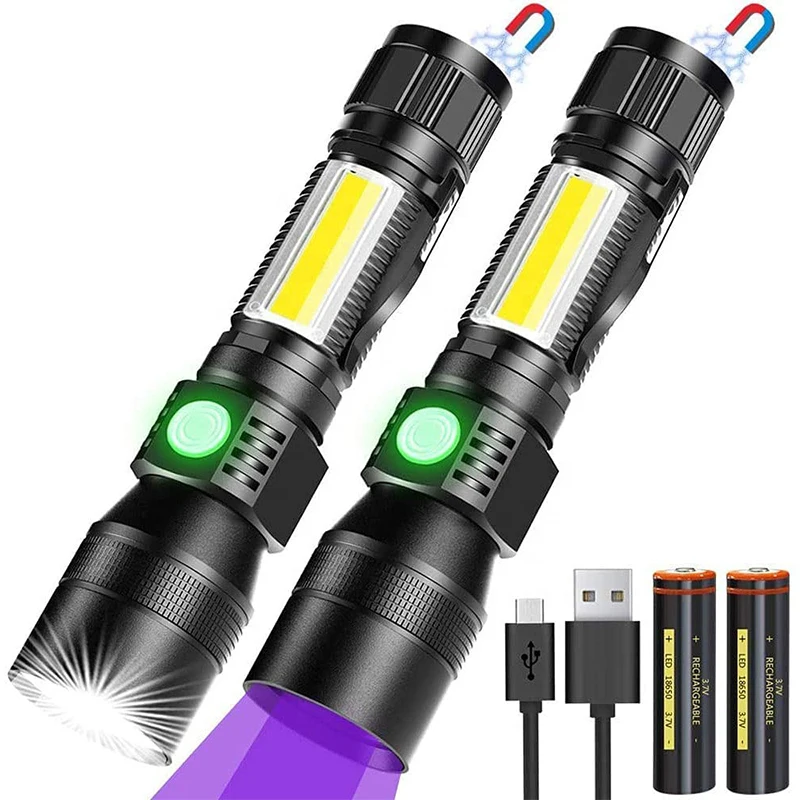 High Power Camp Waterproof Flash Light Powerful Usb Rechargeable Led Tactical Flashlights Torches