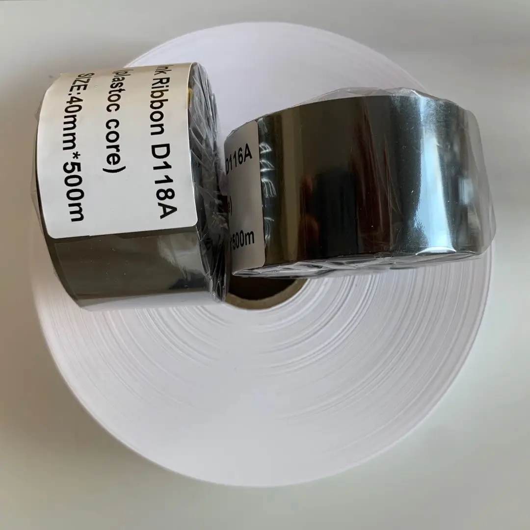 High quality plastic core TTR washing Resin thermal transfer label barcode  ribbon wax