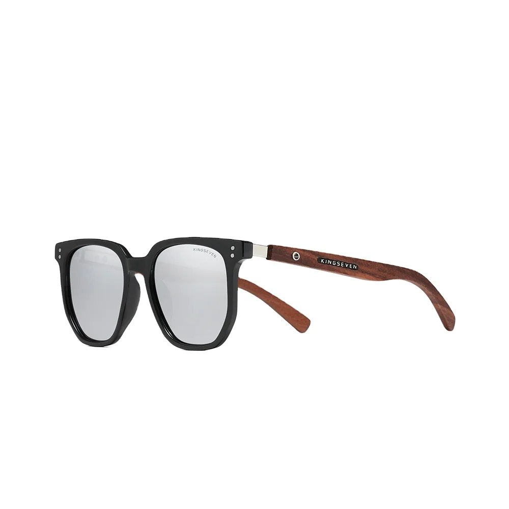 KINGSEVEN Colorful Glasses Men Polarized Sun glasses For Men Wood UV400 Handmade Sunglasses Women Eyewear Driving Shases 5528