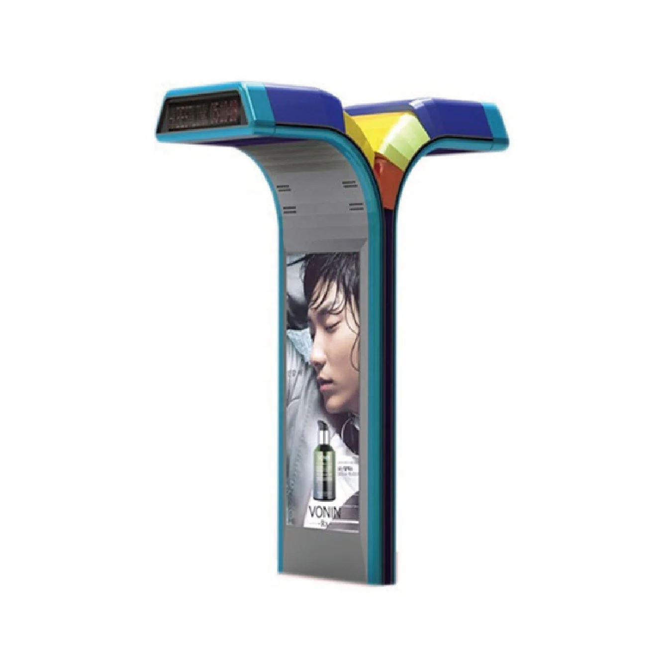 32 inch touch screen monitor digital signage kiosk with 32 inch advertising screen and RFID card reader