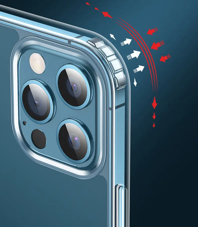 Мягкий чехол для телефона из ТПУ для iphone 14 pro max, роскошный цветной прозрачный Магнитный чехол для беспроводной зарядки, противоударный чехол для iphone 14