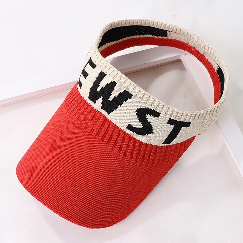 ELLEWIN Custom Embroidery Golf Walking Girl Caps Tennis Empty Top Hats Sun Visors Hat for Women