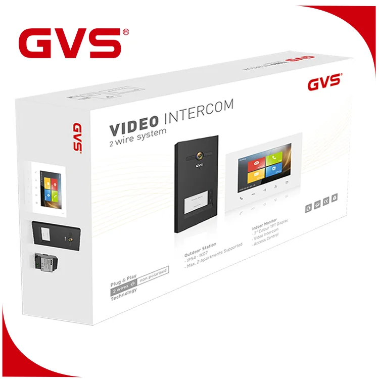 Easy Installation 2 Wired Video Door Phone Kit With Elegant Design For Villa